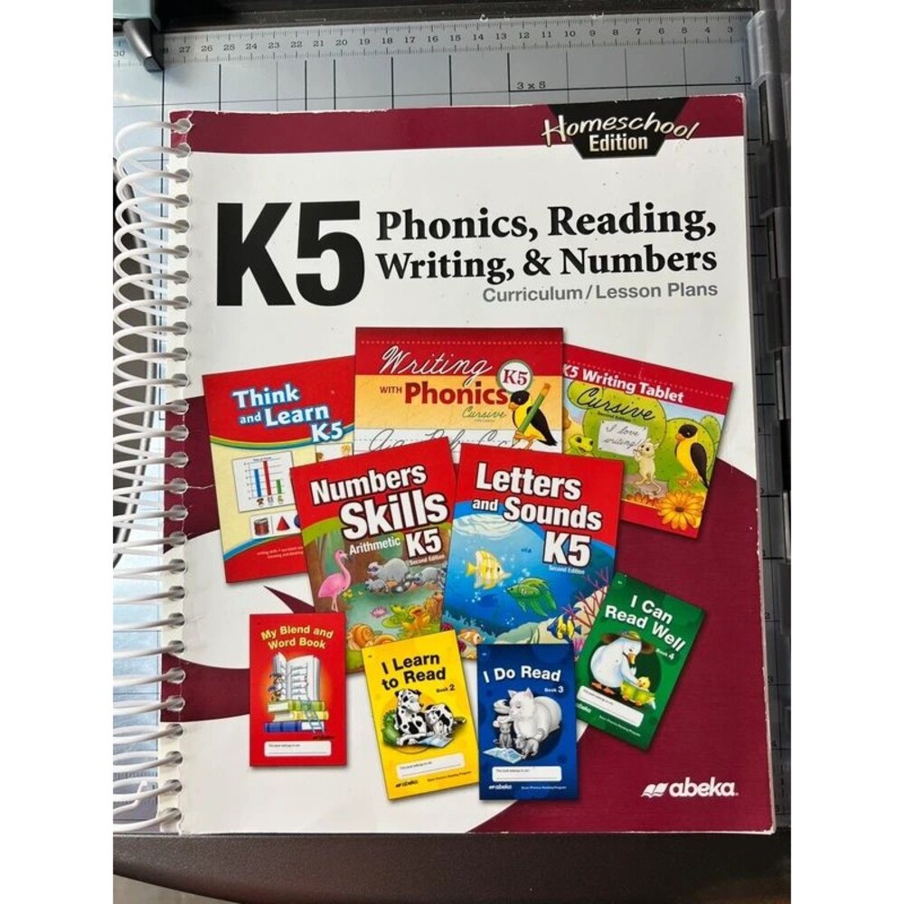 Abeka K5 Phonics, Reading, Writing & Numbers Curriculum Lesson Plans